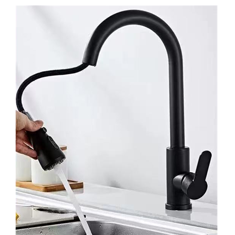 Commercial Kitchen Faucets - Mutfak Musluğu Çekmeli Fırçalanmış Nikel Paslanmaz