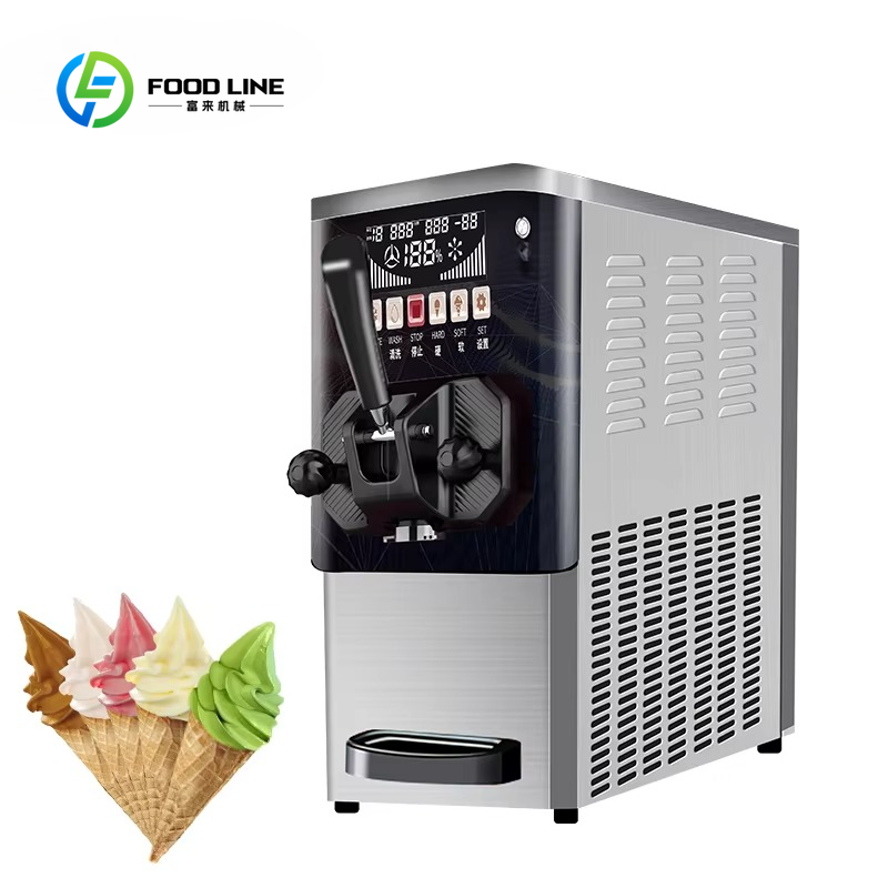 Soft Serve Ice Cream Machine - Ticari Ağır Hizmet Tipi Tek Çeşitli