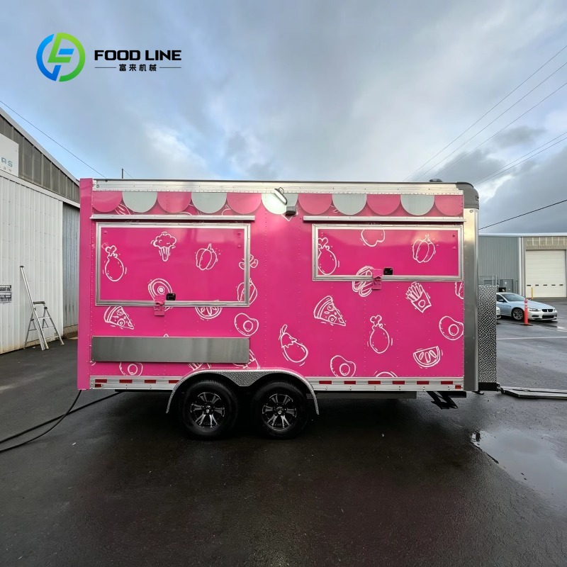 Commercial Kitchen Vendor - Özel Tasarım Portatif Yiyecek Kamyonu Arabası,