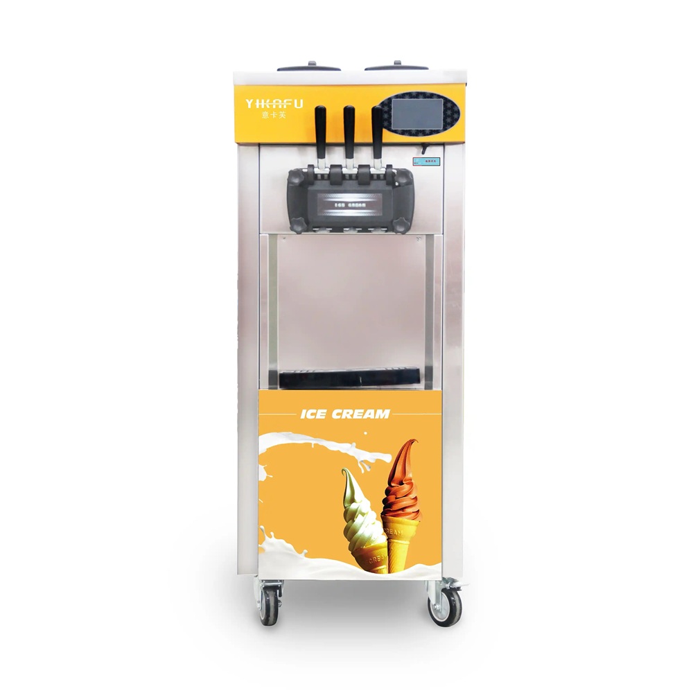 Soft Serve Ice Cream Machine - Ticari Hızlı Dondurma Yapma Makinesi, Tatlı
