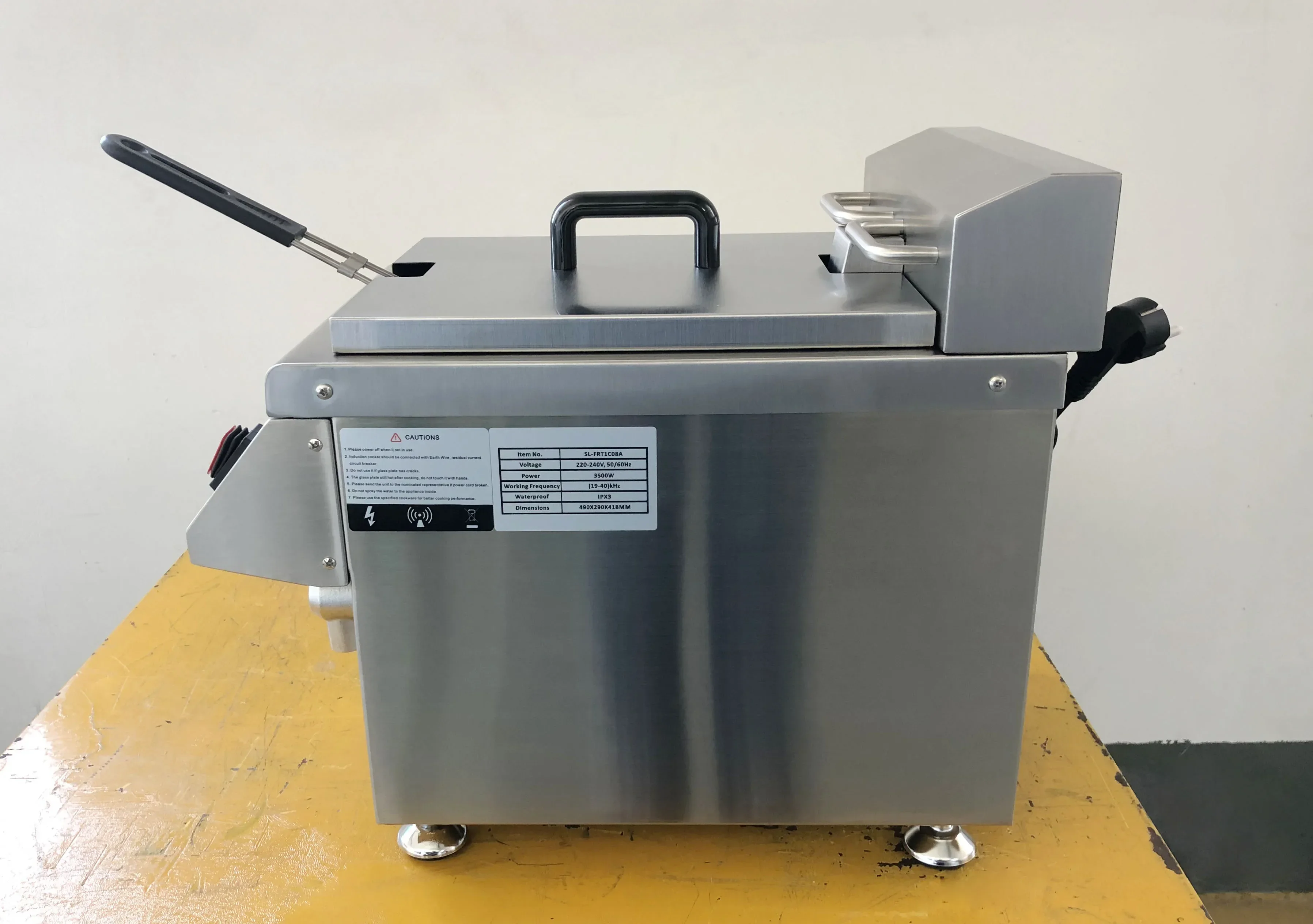 Commercial Kitchen Induction - 8L İndüksiyonlu Elektrikli Ticari Fritöz –