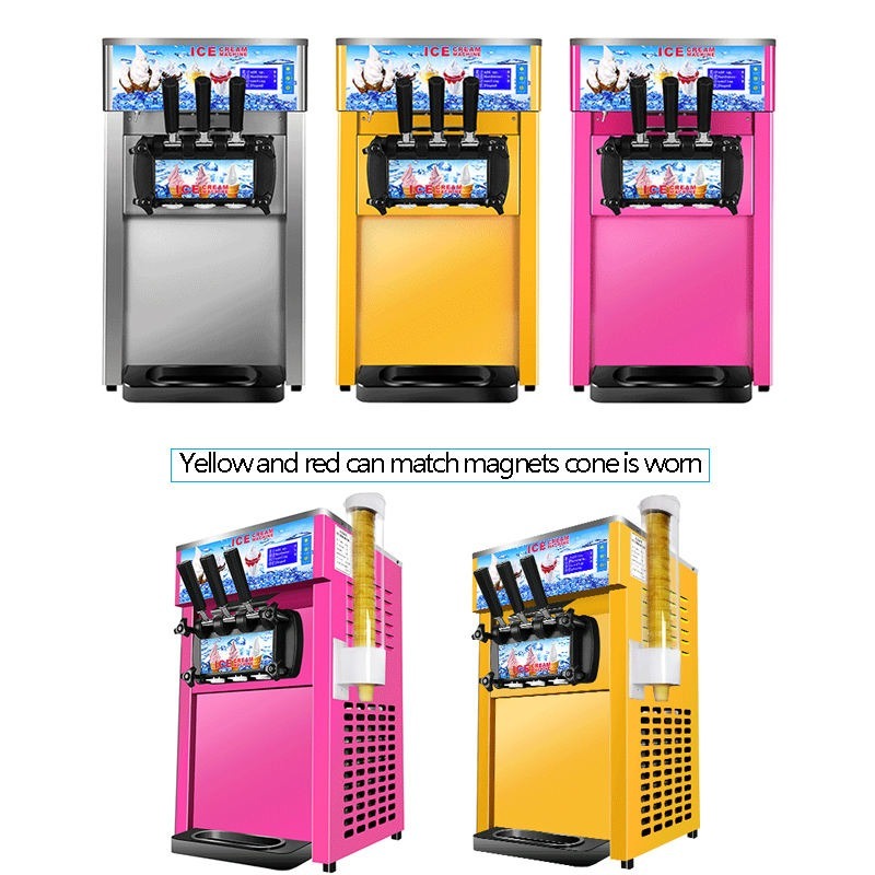 Soft Serve Ice Cream Machine - Yumuşak Dondurma Makinesi 28L/s Yüksek Kapasiteli
