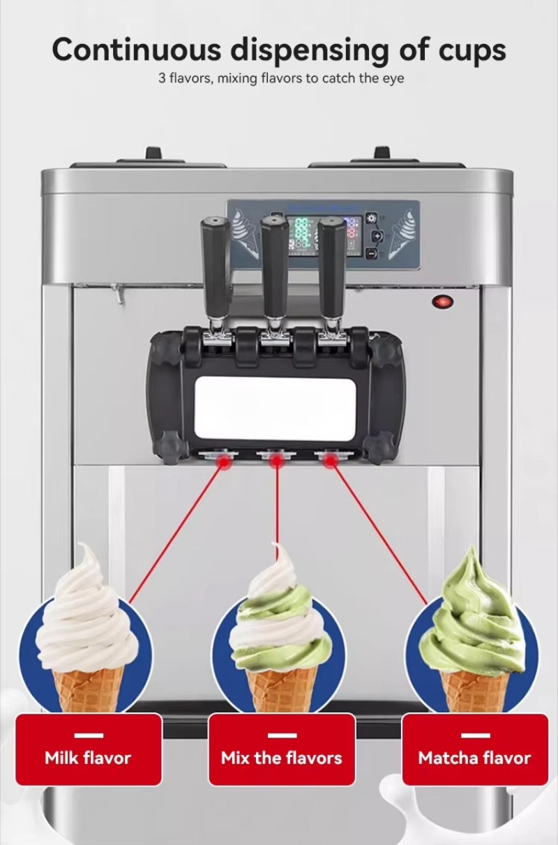 Profesyonel Ticari Otomatik Do - Soft Serve Ice Cream Machine incelemesi ve fiyatı