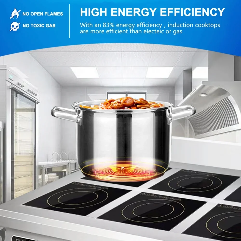 4 Gözlü Düz Endüstriyel Ticari - Commercial Kitchen Induction incelemesi ve fiyatı