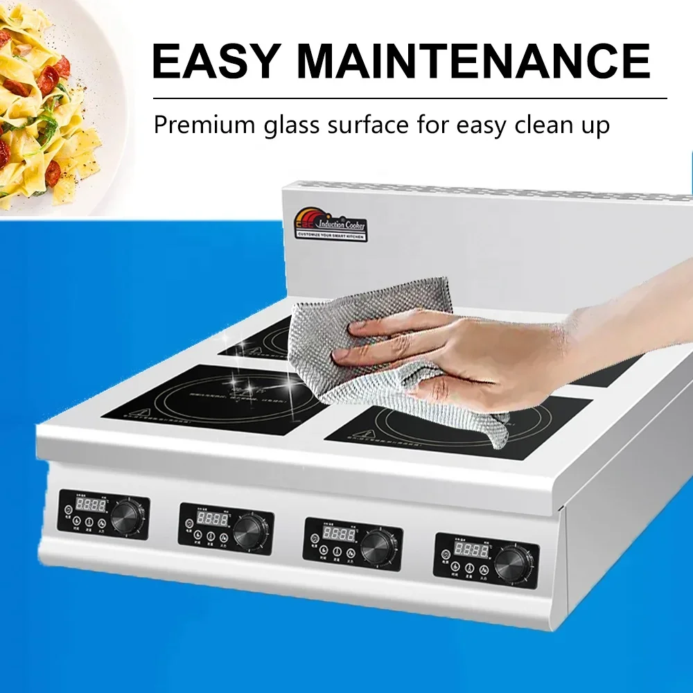 4 Gözlü Düz Endüstriyel Ticari - Commercial Kitchen Induction incelemesi ve fiyatı