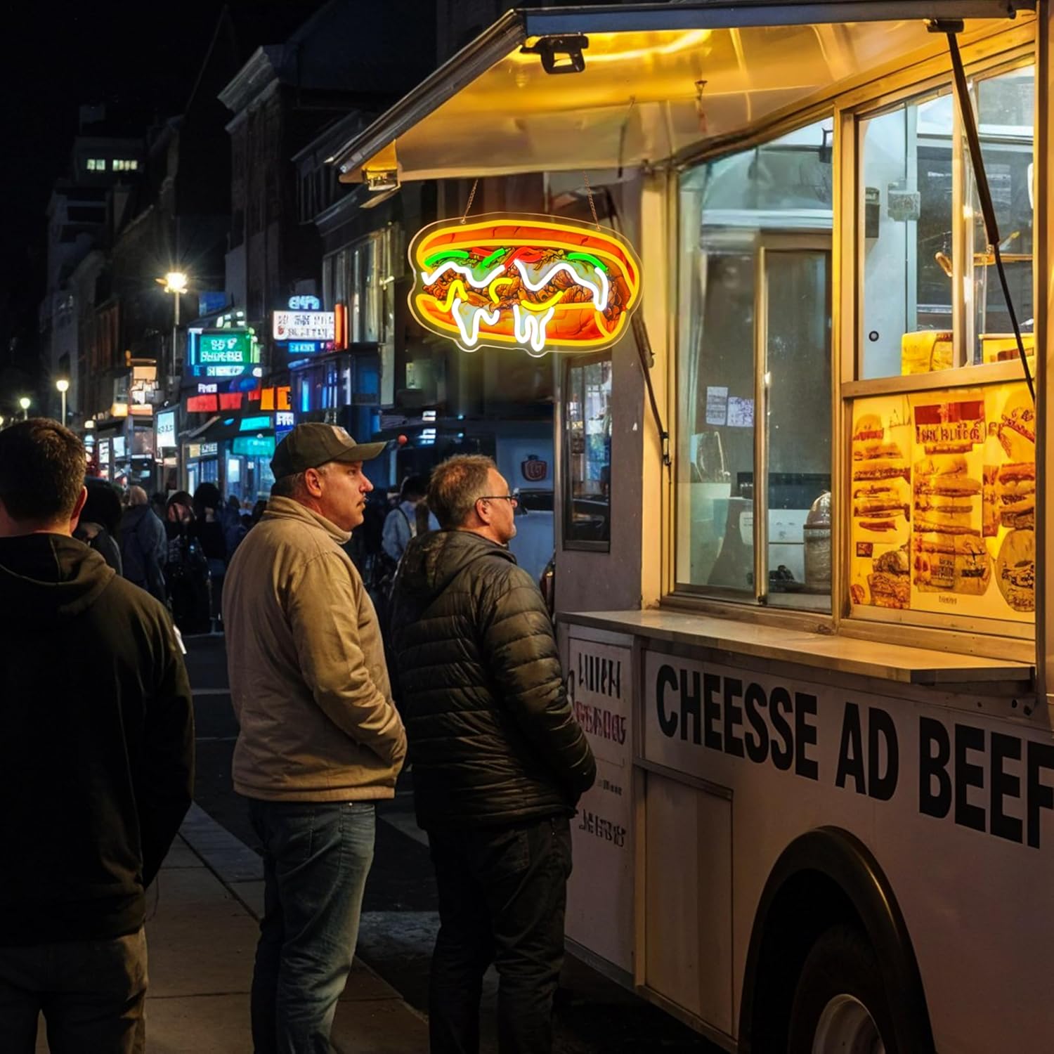 Philly Cheesesteak Neon Tabela - Commercial Kitchen Vendor incelemesi ve fiyatı